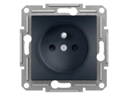Asfora EPH2800271 - zásuvka 1x2P+PE s clonkami - antracit