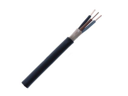 Okrúhly inštalačný kábel CYKY-O 3x1,5 mm2 bez ochranného vodiča pre striedavé a krížové vy