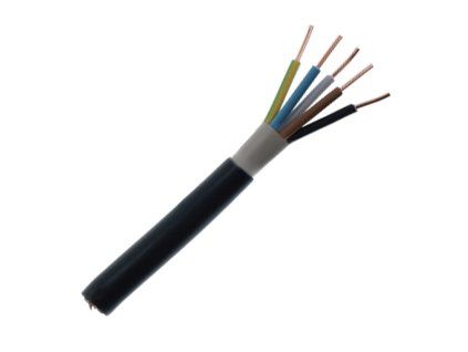 Inštalačný kábel CYKY-J 5x1,5 mm2 s PVC izoláciou určený pre zložité svetelné obvody a pev