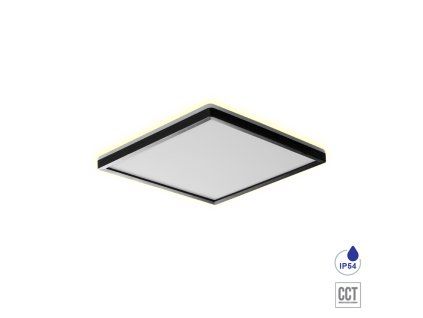 Stropné LED svietidlo Prezent Cordia SQ II. bielo-čierne 12W 27311