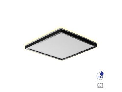 Stropné LED svietidlo Prezent Cordia SQ II. bielo-čierne 18W 27313