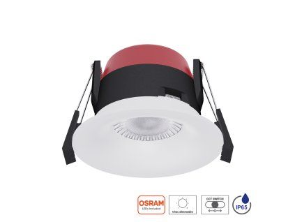 Zapustené okrúhle biele LED svietidlo do kúpeľne Emithor AXT I  IP65 49067